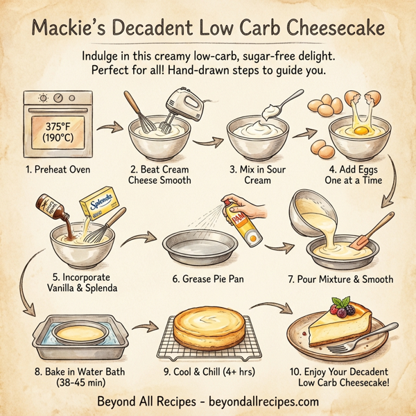 Mackie's Decadent Low Carb Cheesecake instructions