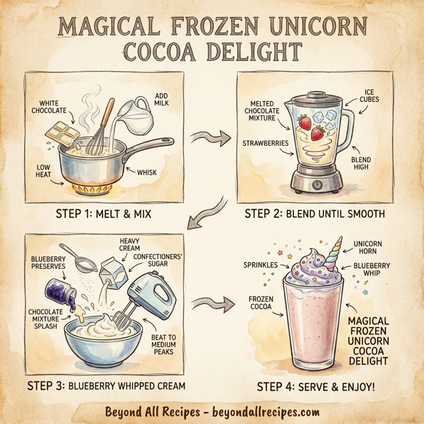 Magical Frozen Unicorn Cocoa Delight instructions