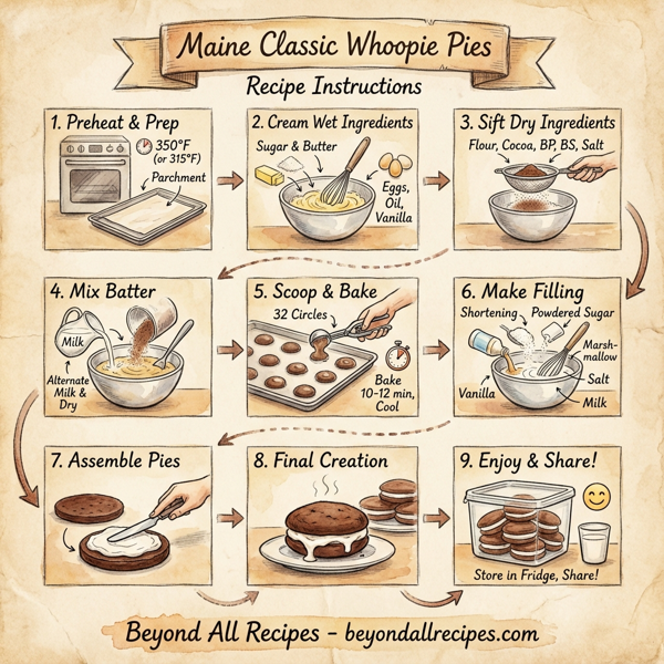 Maine Classic Whoopie Pies instructions