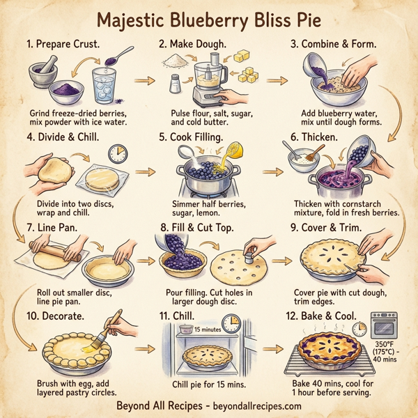 Majestic Blueberry Bliss Pie instructions
