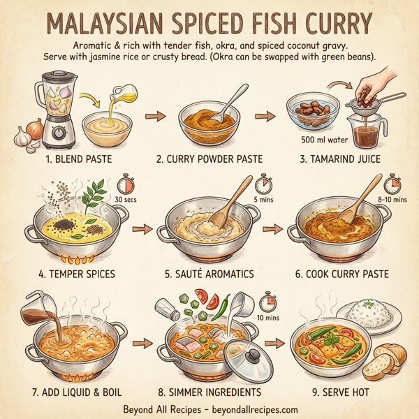 Malaysian Spiced Fish Curry instructions