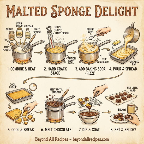 Malted Sponge Delight instructions