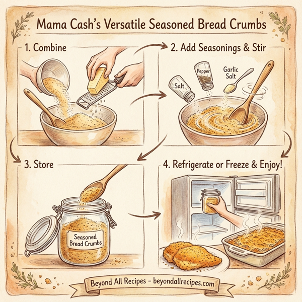 Mama Cash's Versatile Seasoned Bread Crumbs instructions