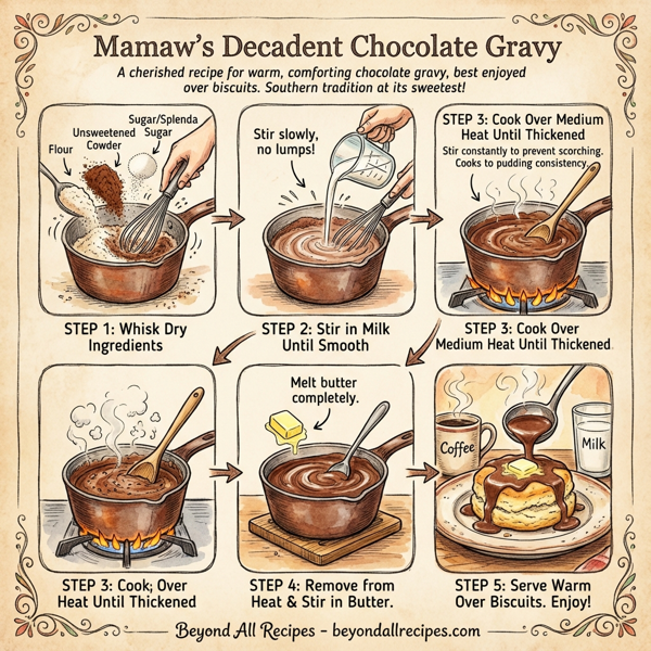 Mamaw's Decadent Chocolate Gravy instructions