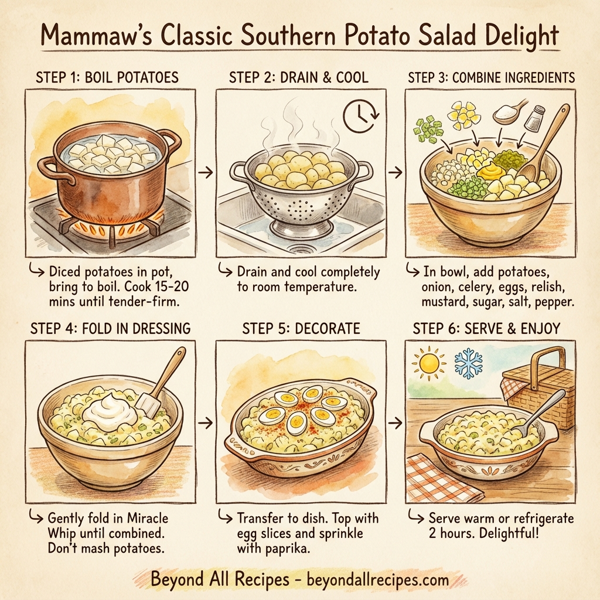 Mammaw's Classic Southern Potato Salad Delight instructions