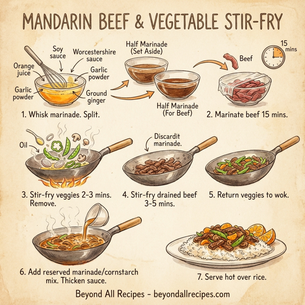 Mandarin Beef & Vegetable Stir-Fry instructions