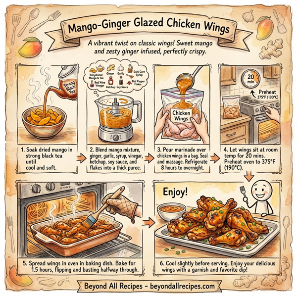 Mango-Ginger Glazed Chicken Wings instructions