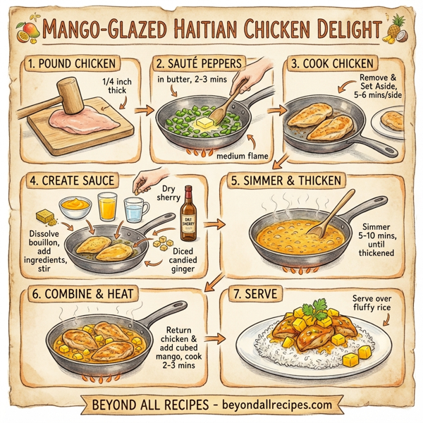 Mango-Glazed Haitian Chicken Delight instructions