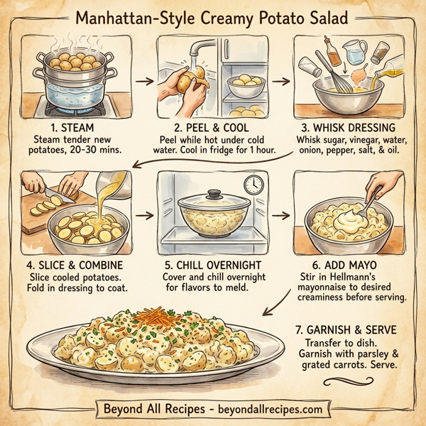 Manhattan-Style Creamy Potato Salad instructions