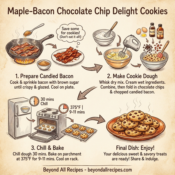 Maple-Bacon Chocolate Chip Delight Cookies instructions