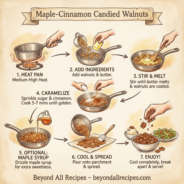 Maple-Cinnamon Candied Walnuts instructions
