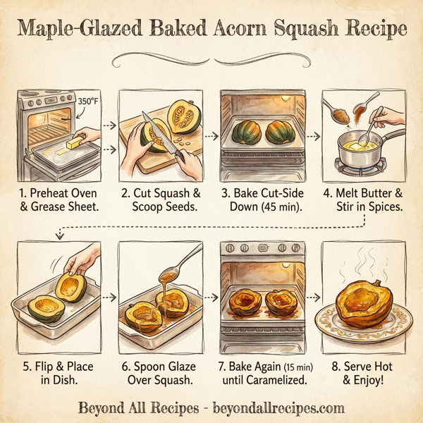 Maple-Glazed Baked Acorn Squash instructions