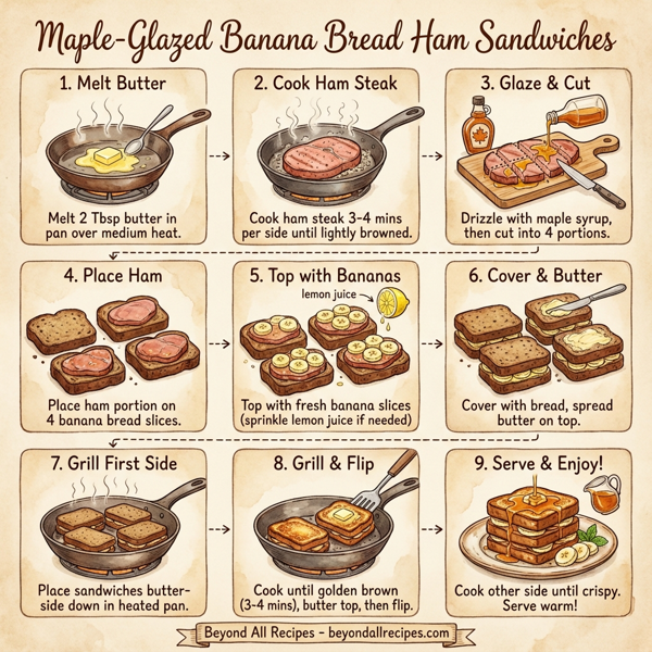 Maple-Glazed Banana Bread Ham Sandwiches instructions