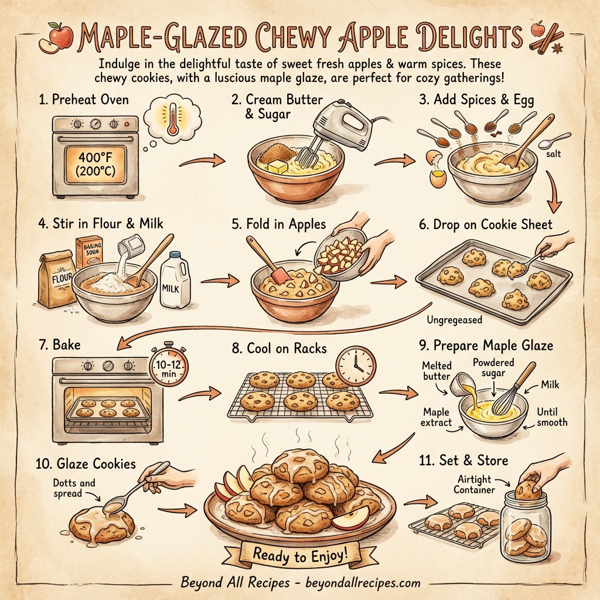 Maple-Glazed Chewy Apple Delights instructions