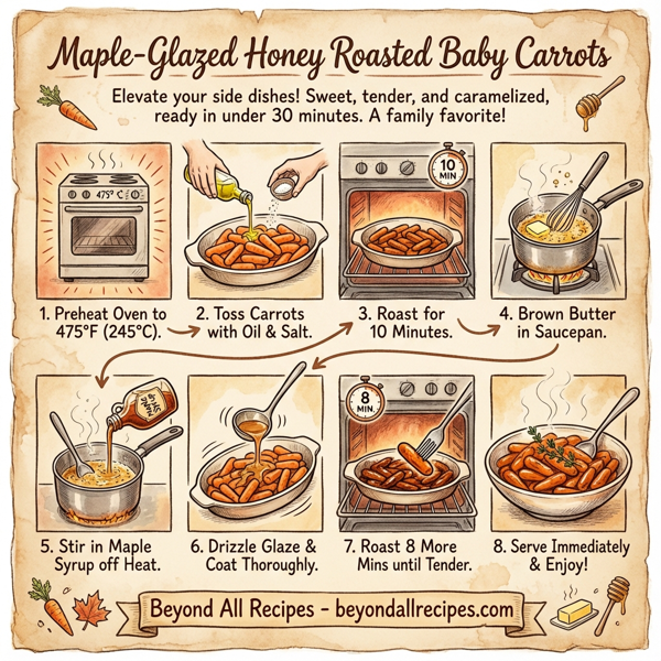 Maple-Glazed Honey Roasted Baby Carrots instructions