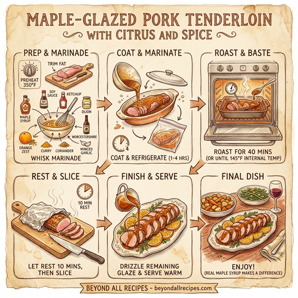 Maple-Glazed Pork Tenderloin with Citrus and Spice instructions