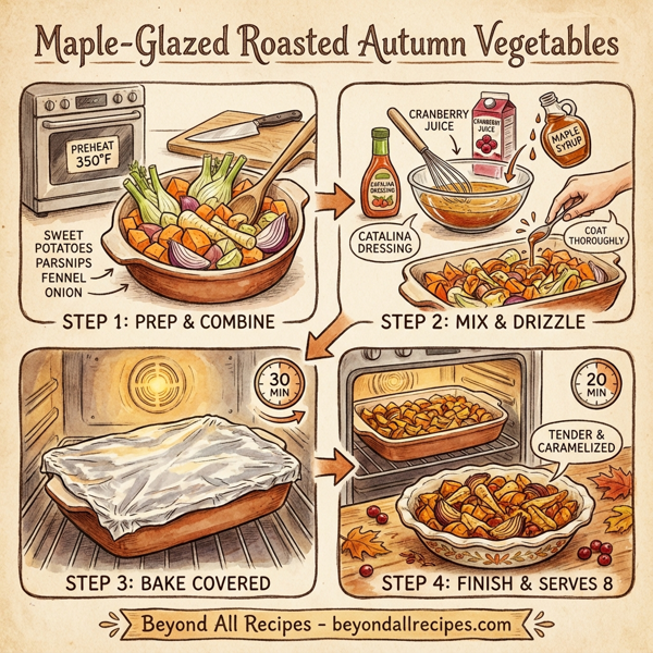 Maple-Glazed Roasted Autumn Vegetables instructions