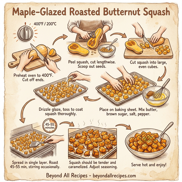 Maple-Glazed Roasted Butternut Squash instructions
