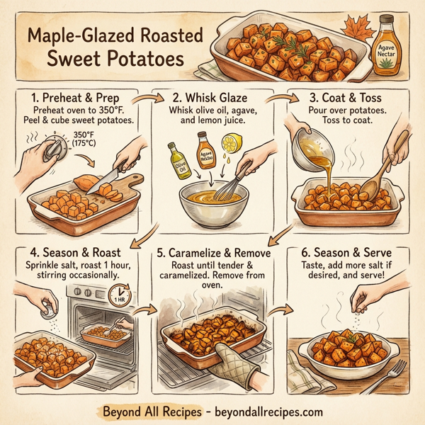 Maple-Glazed Roasted Sweet Potatoes instructions