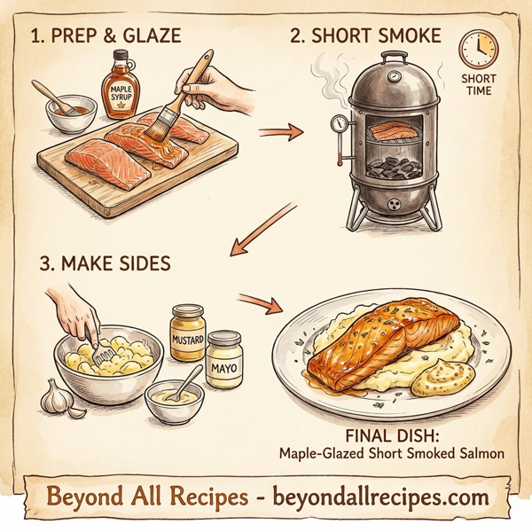 Maple-Glazed Short Smoked Salmon instructions