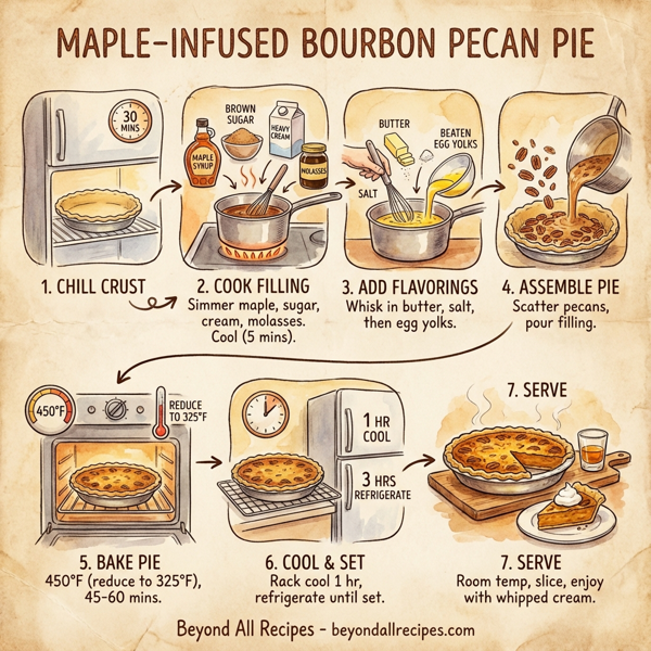 Maple-Infused Bourbon Pecan Pie instructions