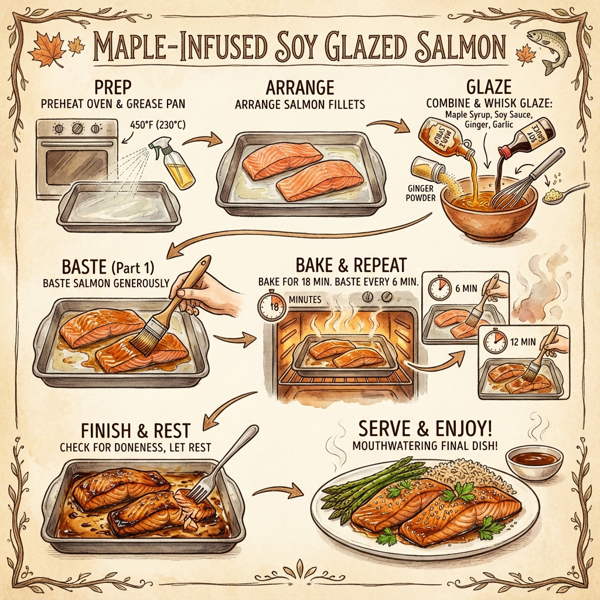 Maple-Infused Soy Glazed Salmon instructions