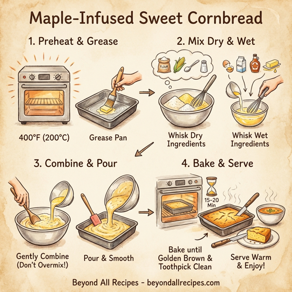 Maple-Infused Sweet Cornbread instructions