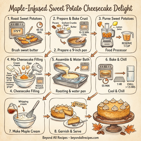 Maple-Infused Sweet Potato Cheesecake Delight instructions