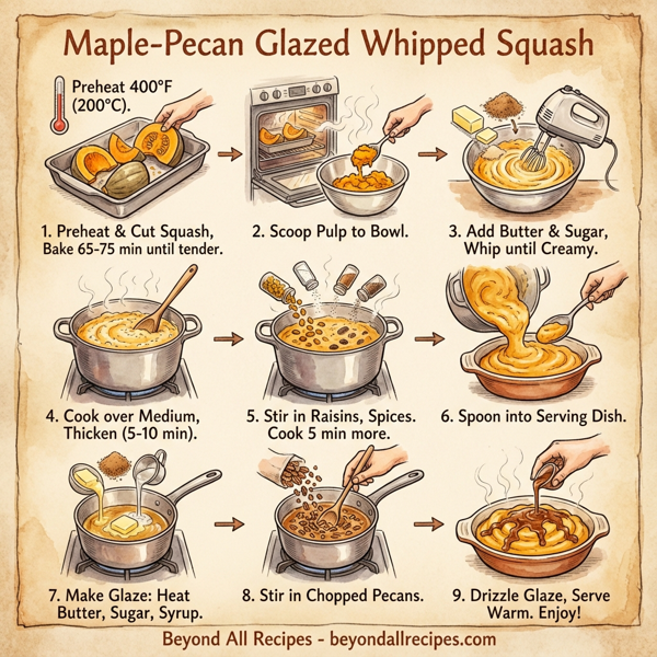 Maple-Pecan Glazed Whipped Squash instructions