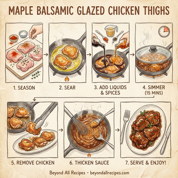 Maple Balsamic Glazed Chicken Thighs instructions