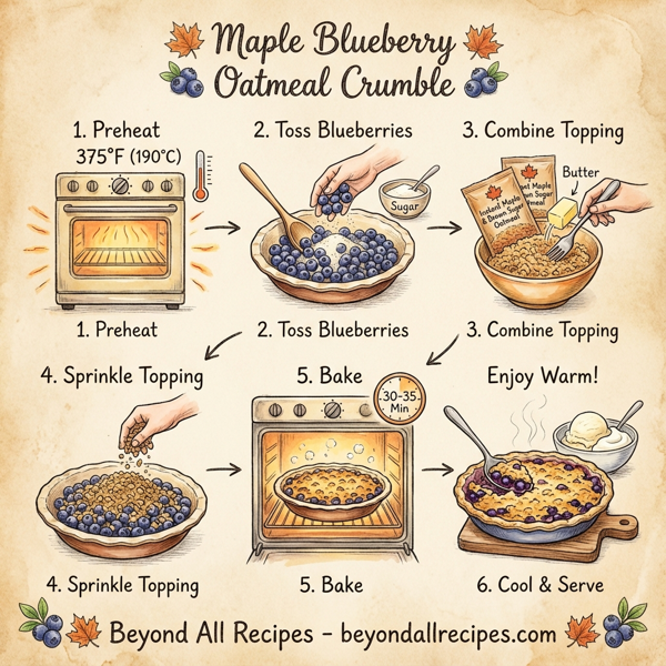 Maple Blueberry Oatmeal Crumble instructions