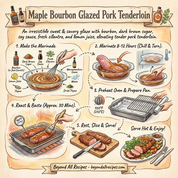 Maple Bourbon Glazed Pork Tenderloin instructions