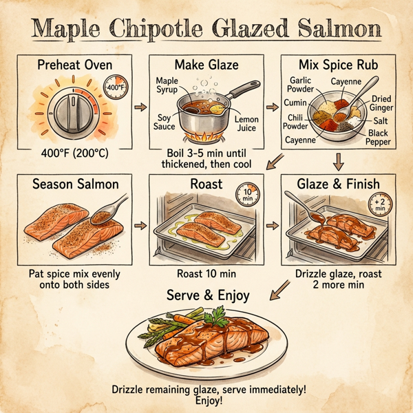 Maple Chipotle Glazed Salmon instructions