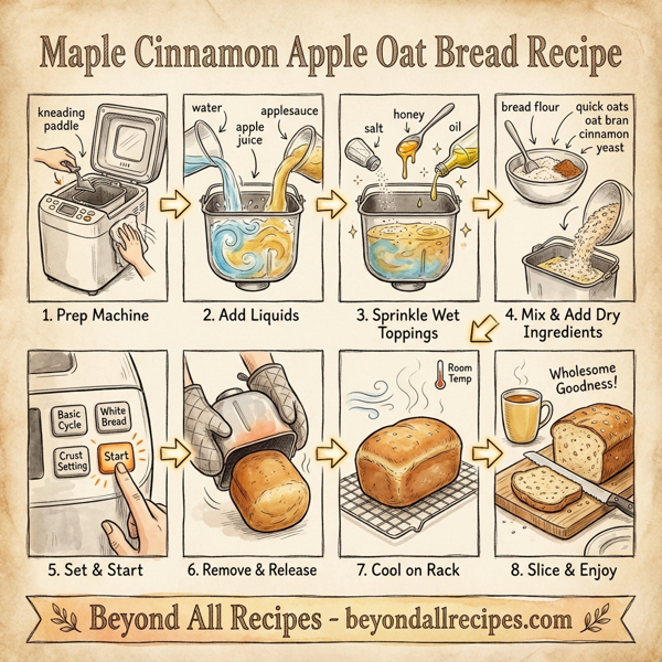 Maple Cinnamon Apple Oat Bread instructions