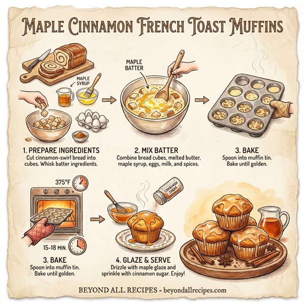 Maple Cinnamon French Toast Muffins instructions