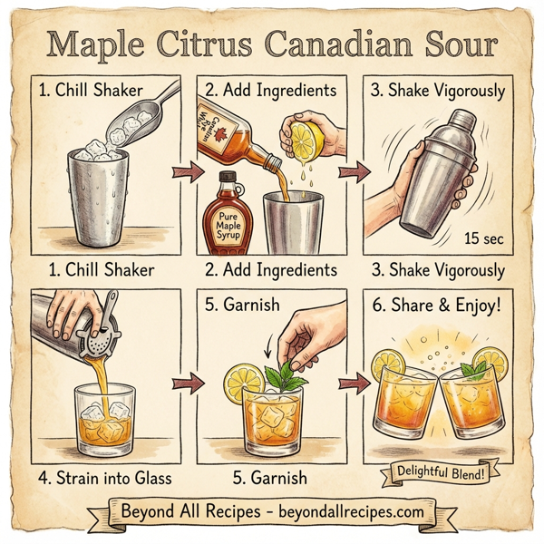 Maple Citrus Canadian Sour instructions
