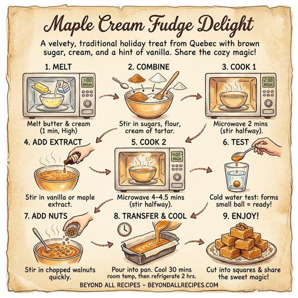 Maple Cream Fudge Delight instructions
