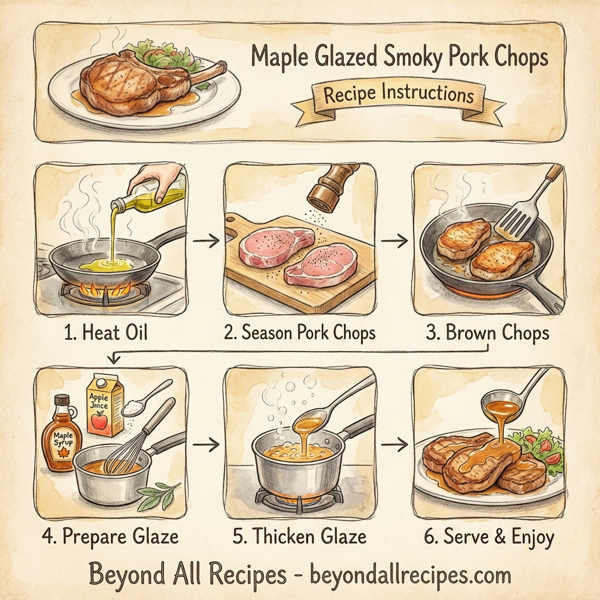 Maple Glazed Smoky Pork Chops instructions