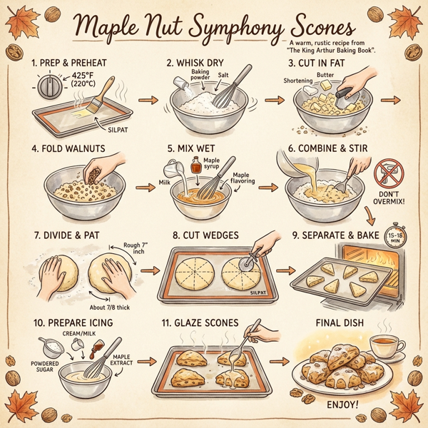Maple Nut Symphony Scones instructions