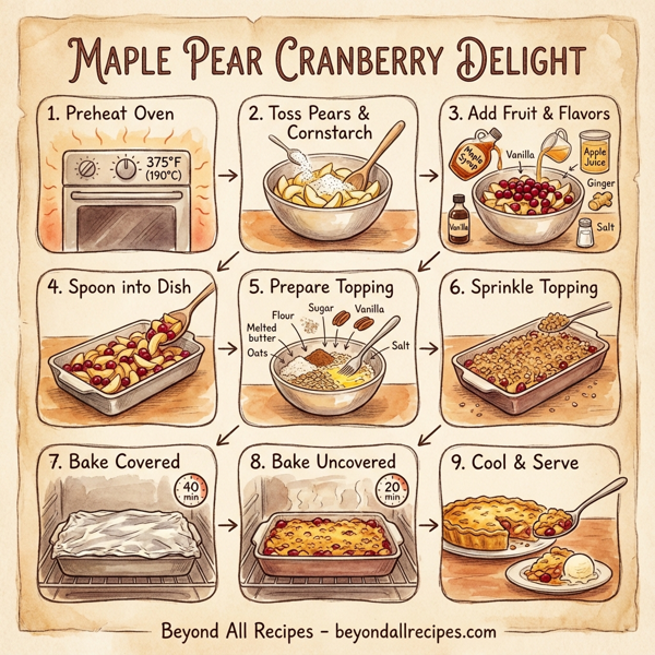 Maple Pear Cranberry Delight instructions