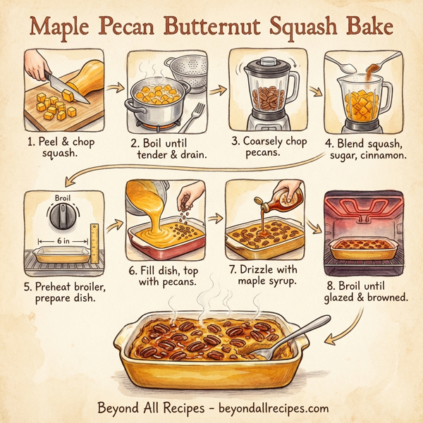 Maple Pecan Butternut Squash Bake instructions
