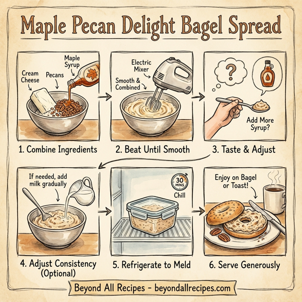 Maple Pecan Delight Bagel Spread instructions