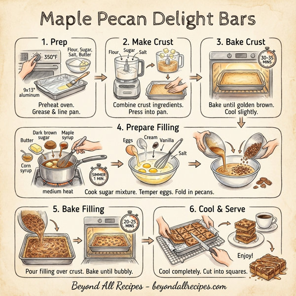 Maple Pecan Delight Bars instructions