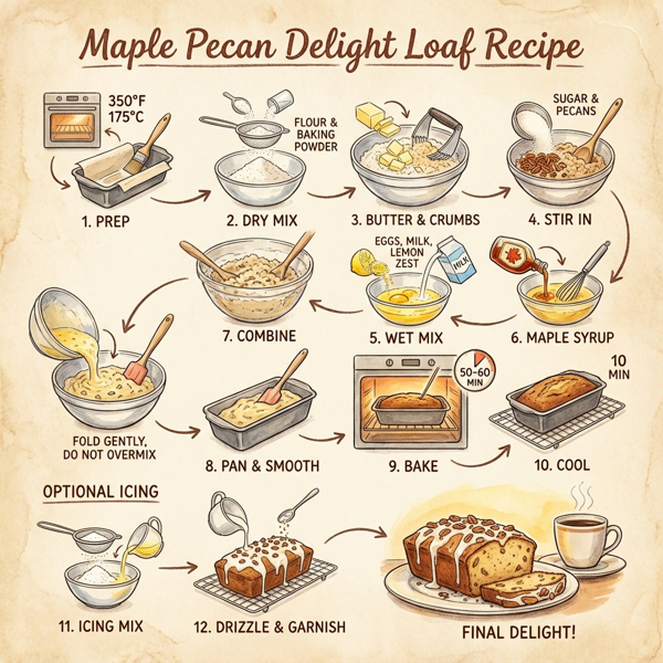 Maple Pecan Delight Loaf instructions