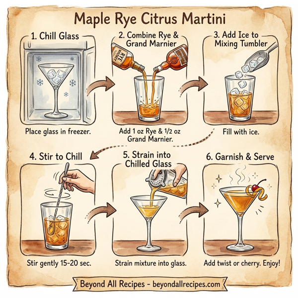 Maple Rye Citrus Martini instructions