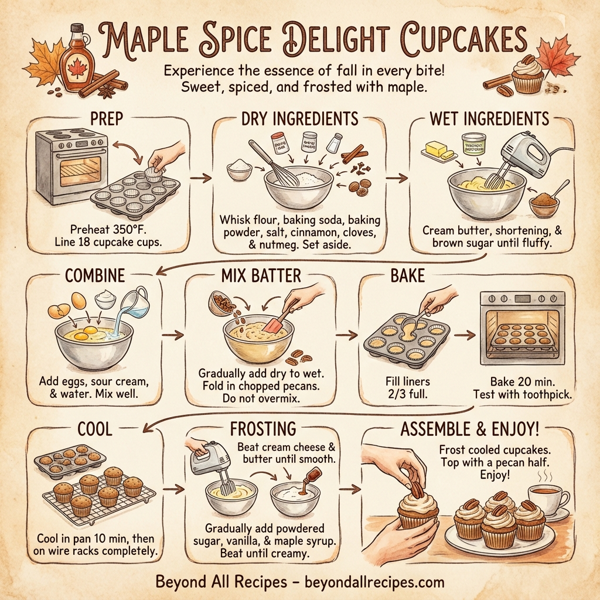 Maple Spice Delight Cupcakes instructions