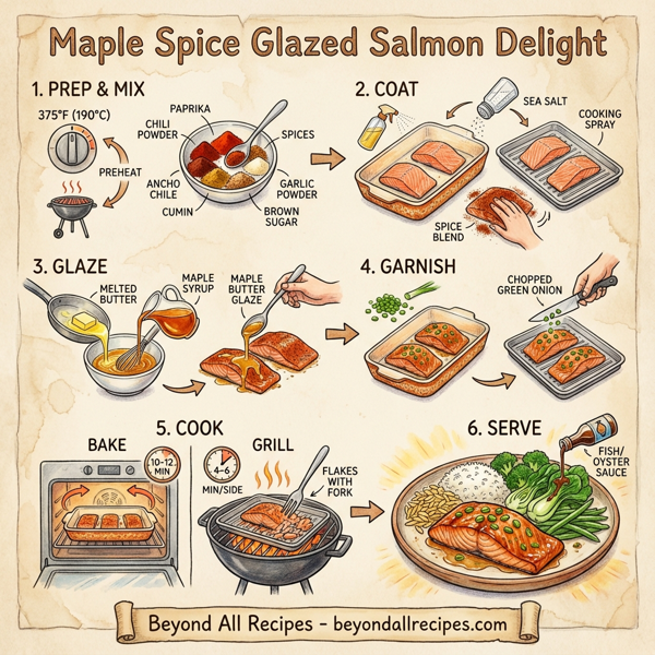 Maple Spice Glazed Salmon Delight instructions