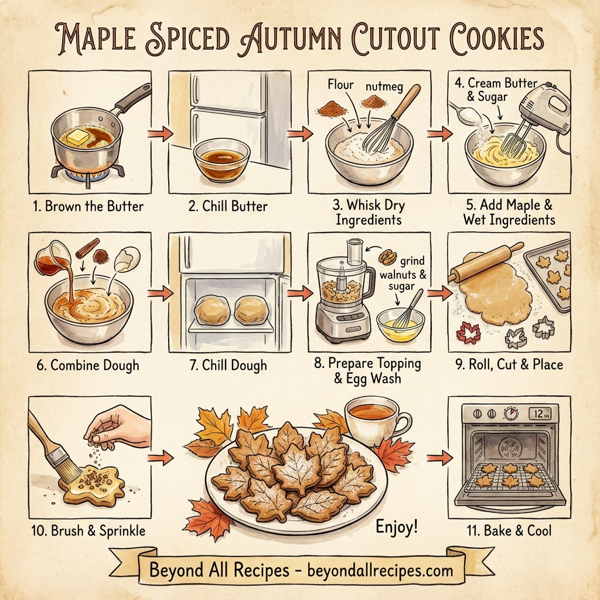 Maple Spiced Autumn Cutout Cookies instructions