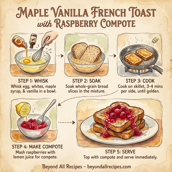 Maple Vanilla French Toast with Raspberry Compote instructions