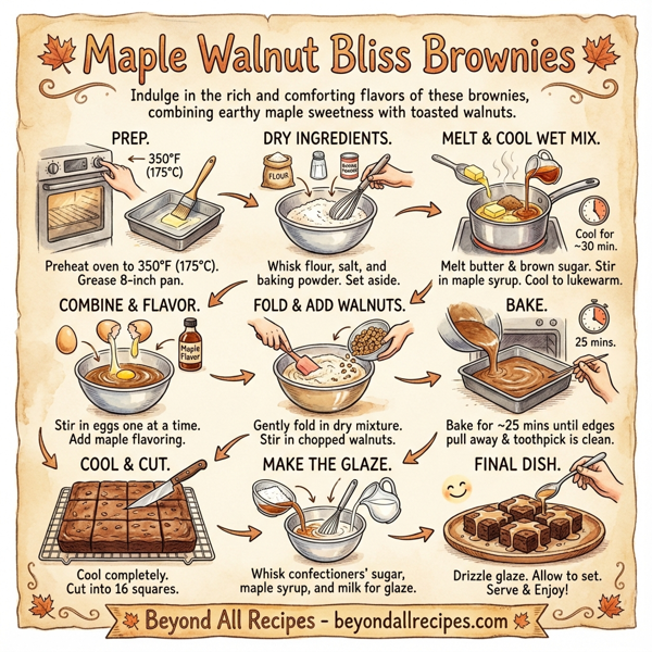 Maple Walnut Bliss Brownies instructions